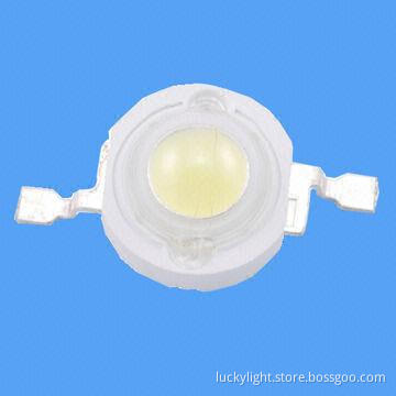 1W High-power LED, Red Color with 620nm, 350mA Peak Current, 30-40lm Luminous Flux